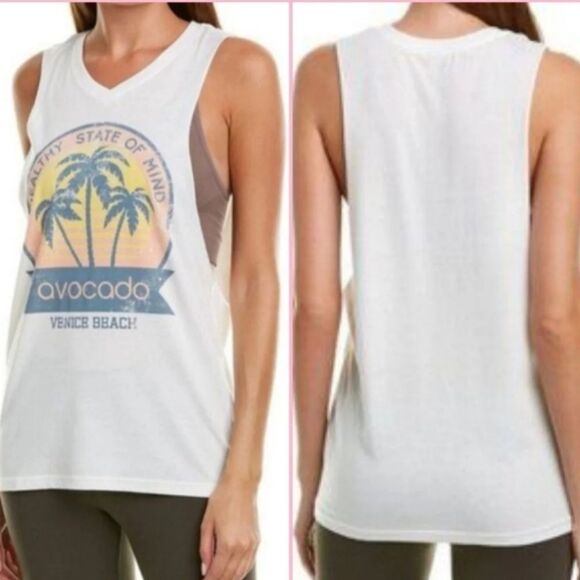 AVOCADO white muscle shirt Size Small - Picture 3 of 6